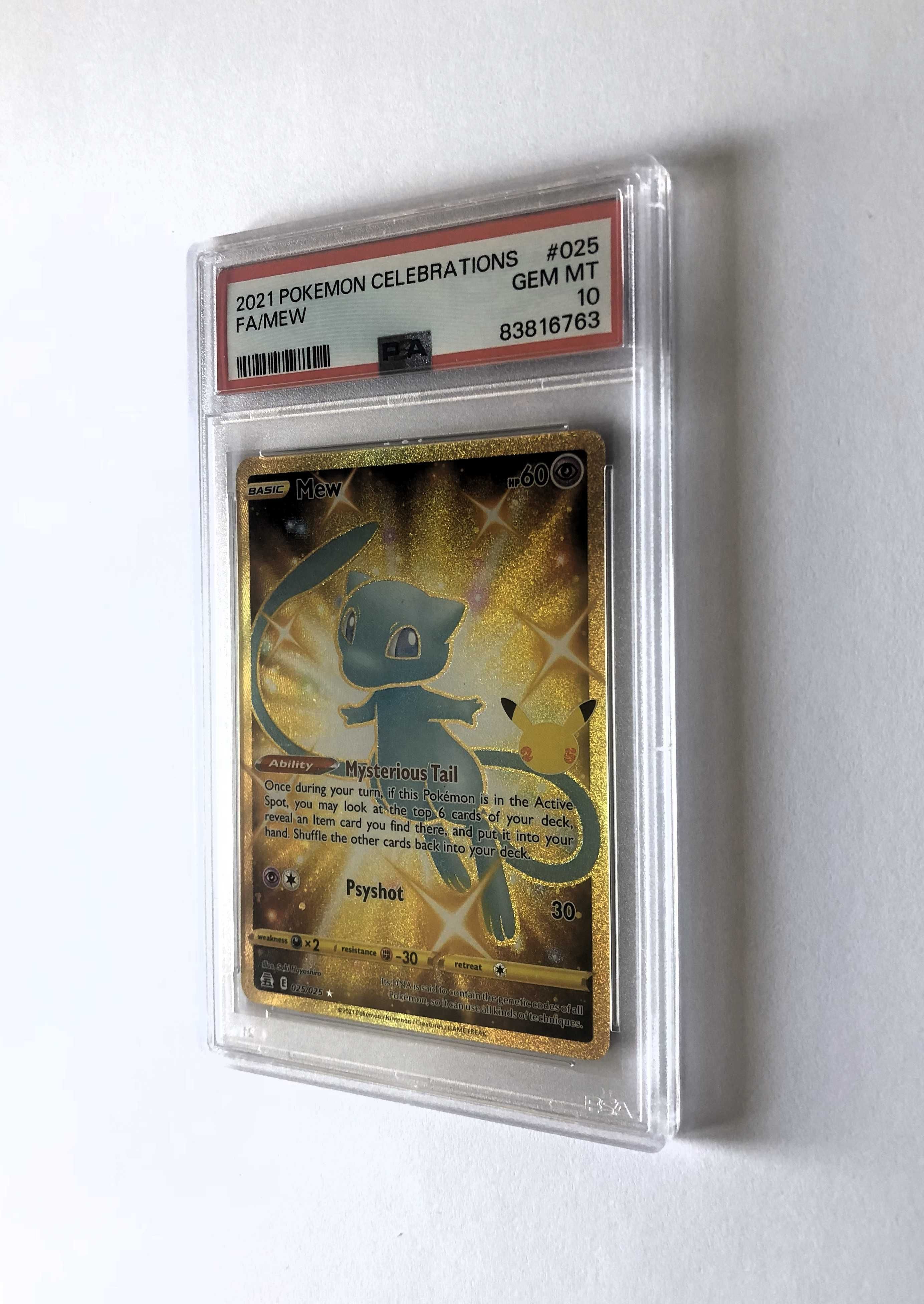 PSA 10 Pokemon Mew 2021 Celebrations 025 FA Gem Mint