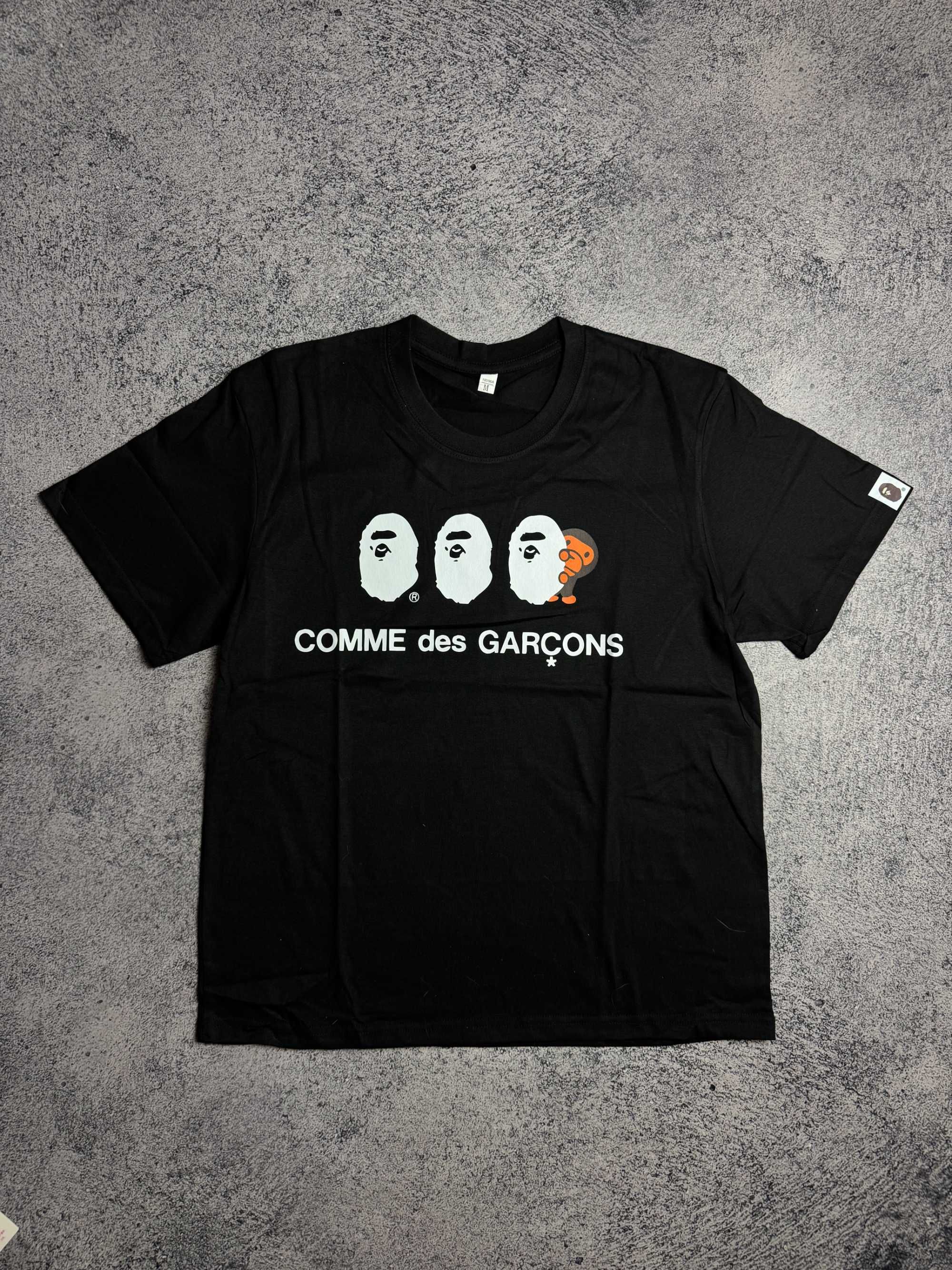 БЕЗ ПЕРЕДОПЛАТ! Футболка Bape X Comme des garcons CDG