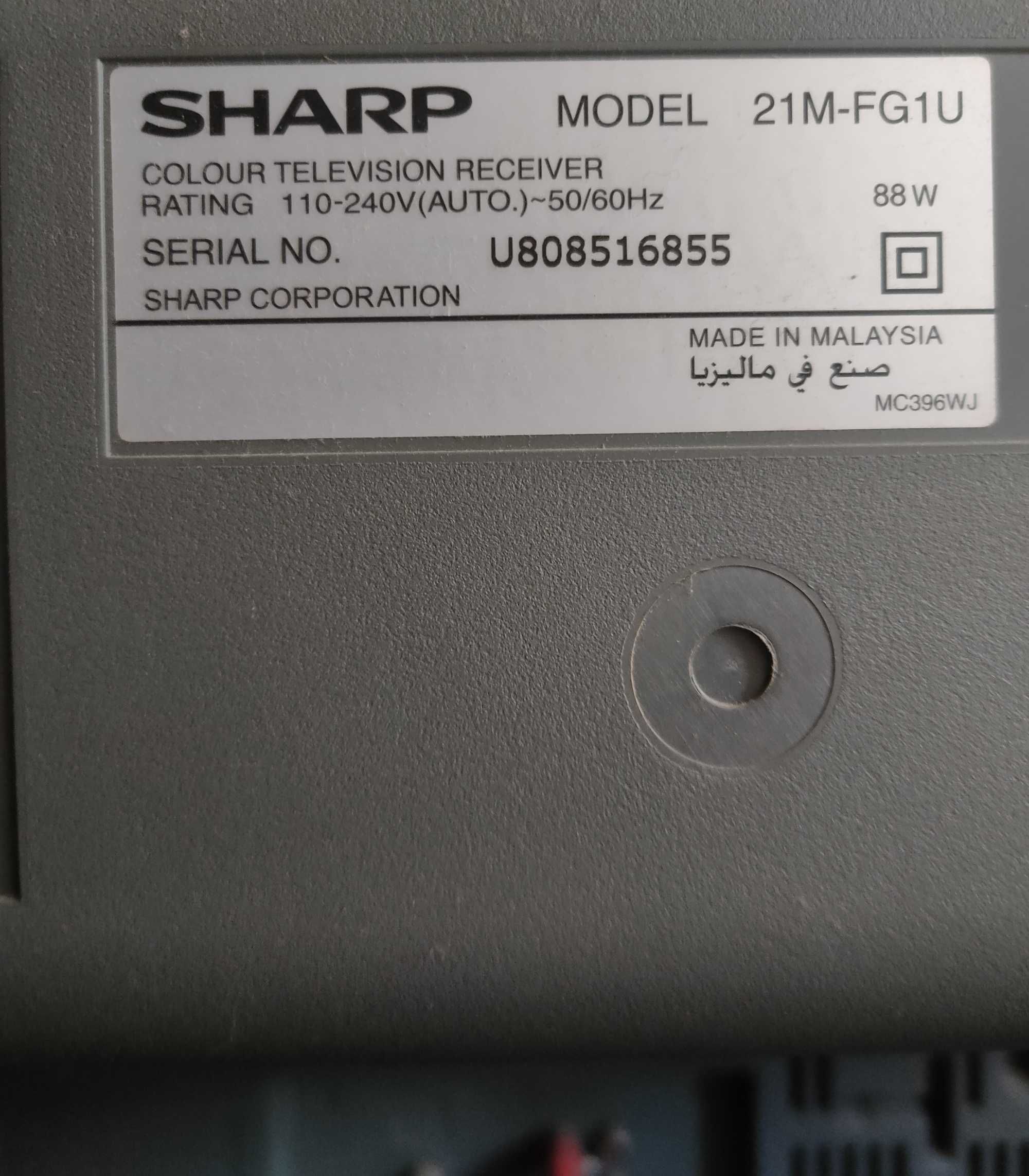 Телевизор Sharp 21M-FG1U + тюнер DVB-T2 SIMAX HDTR871