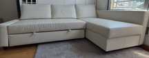 Sofa 3 lugares tom creme