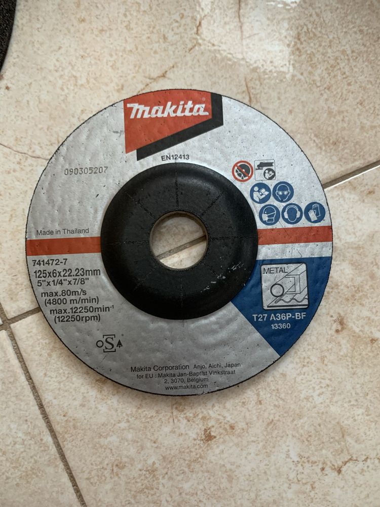 Круг відрізний 125*6*22.23 та 125*1.6*22.23