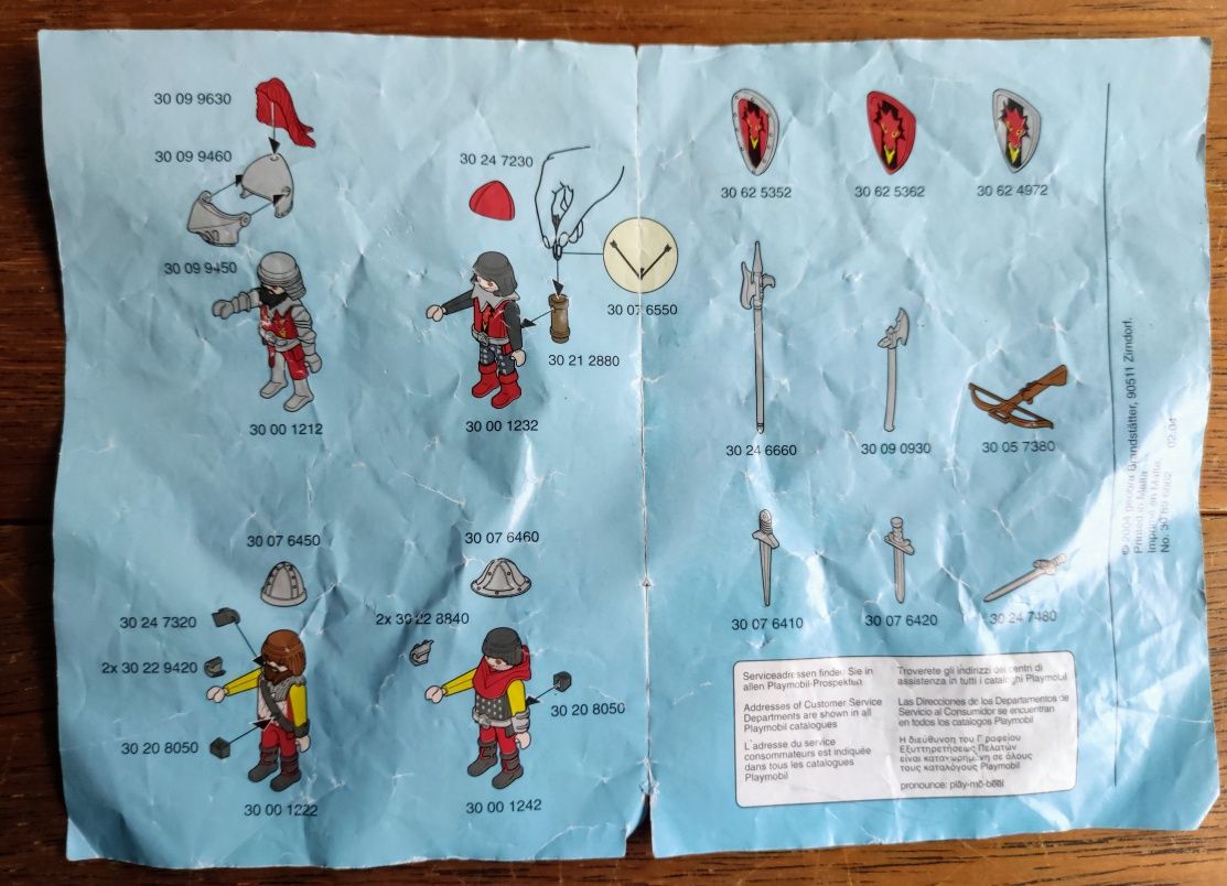 Playmobil 3319 czerwony baron i rycerze czerwonego smoka