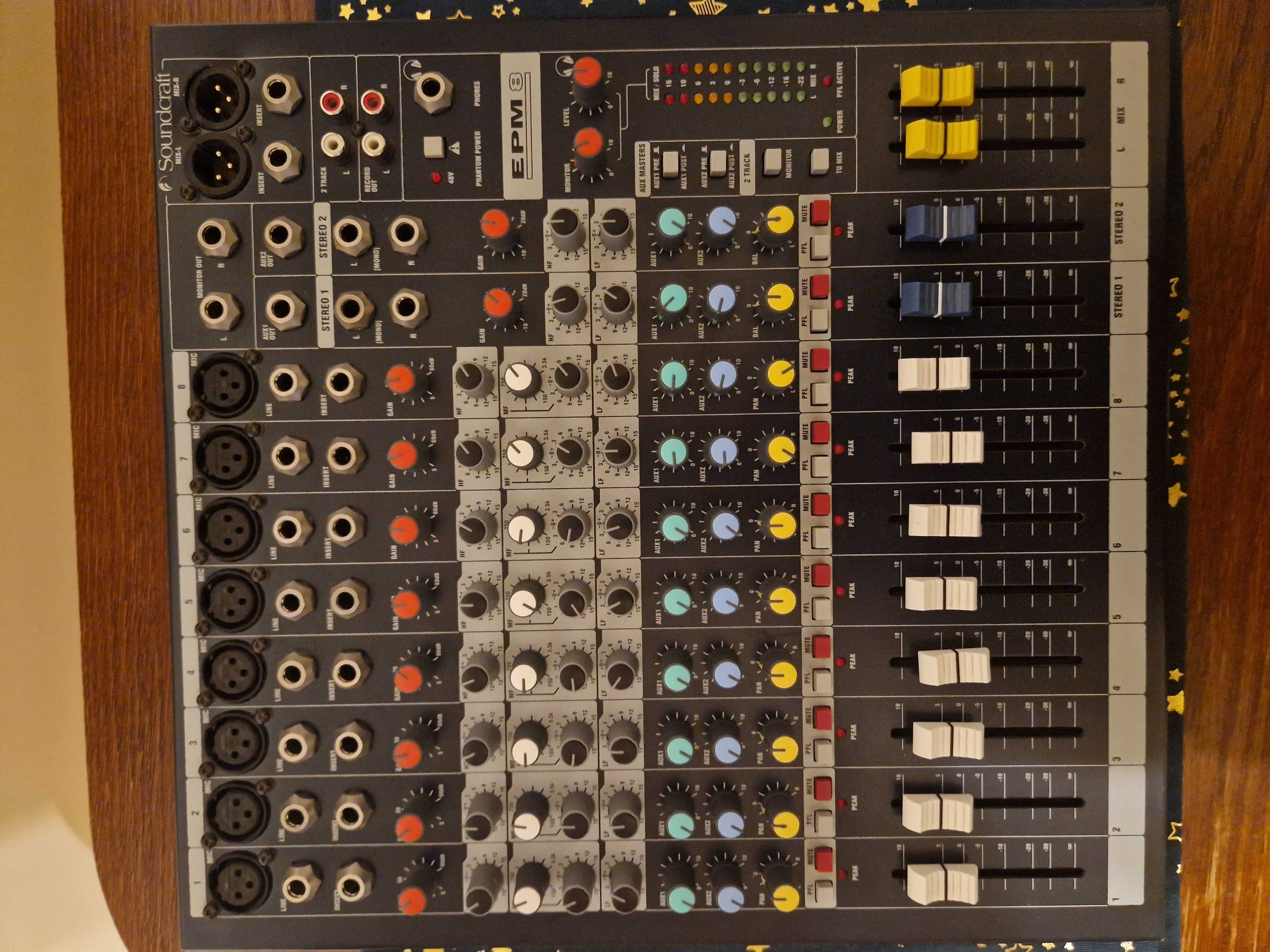 Mikser audio 8-kanałowy SOUNDCRAFT EPM8