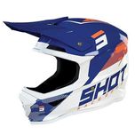Kask off road cross/ATV SHOT Furious Camo Navy Orange Glossy