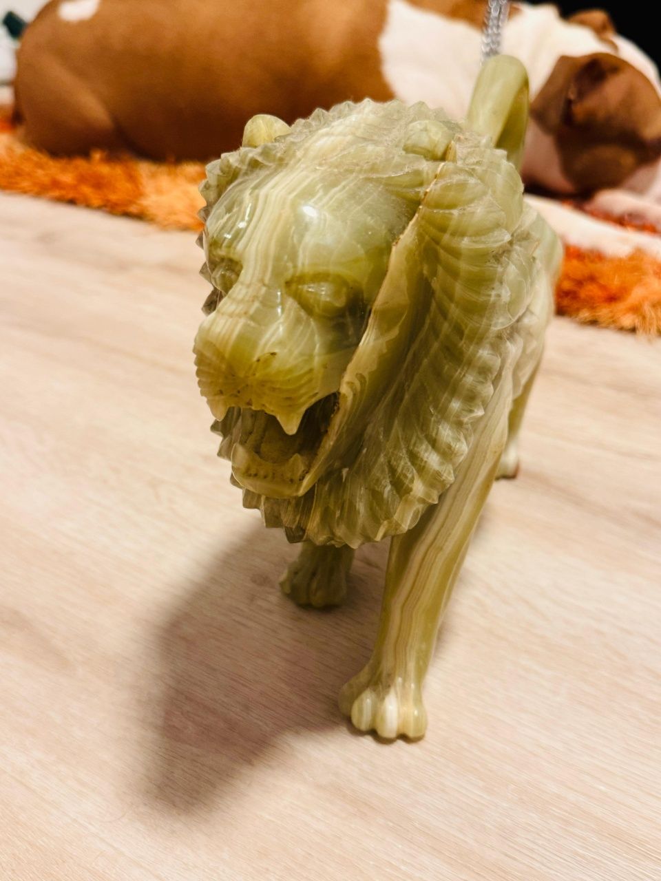 Leão em Jade 36 cm RARO