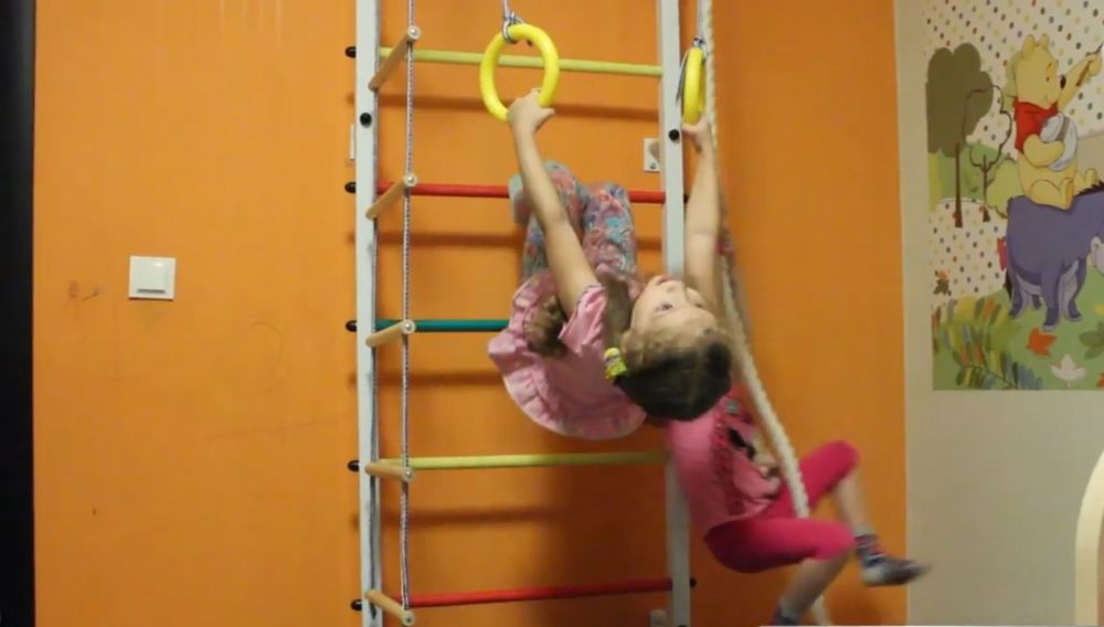 Espaldar treino para criança