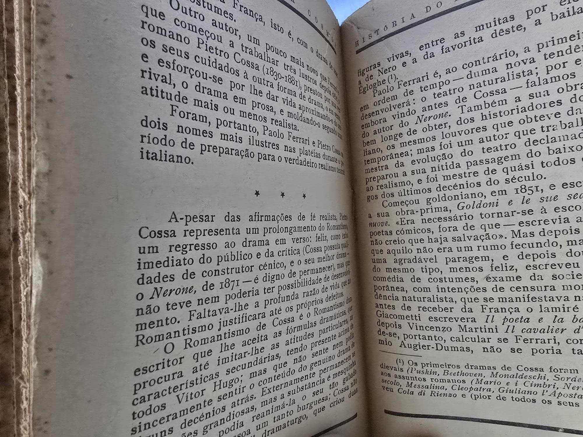 História do Teatro Italiano – Gino Saviotti
