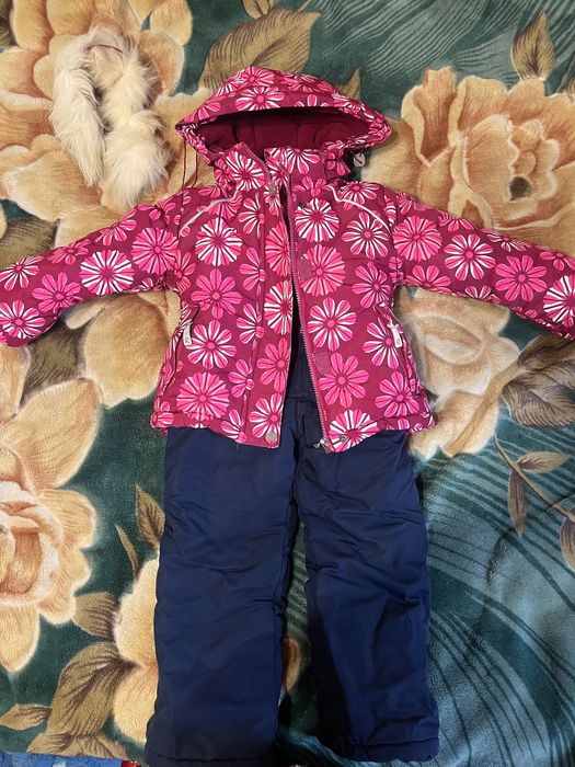 Зимовий комбінезон на дівчинку, двійка, розмір 92