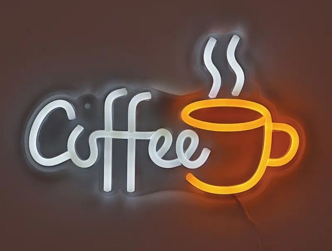 Вывеска Coffee кава led світлодіодна