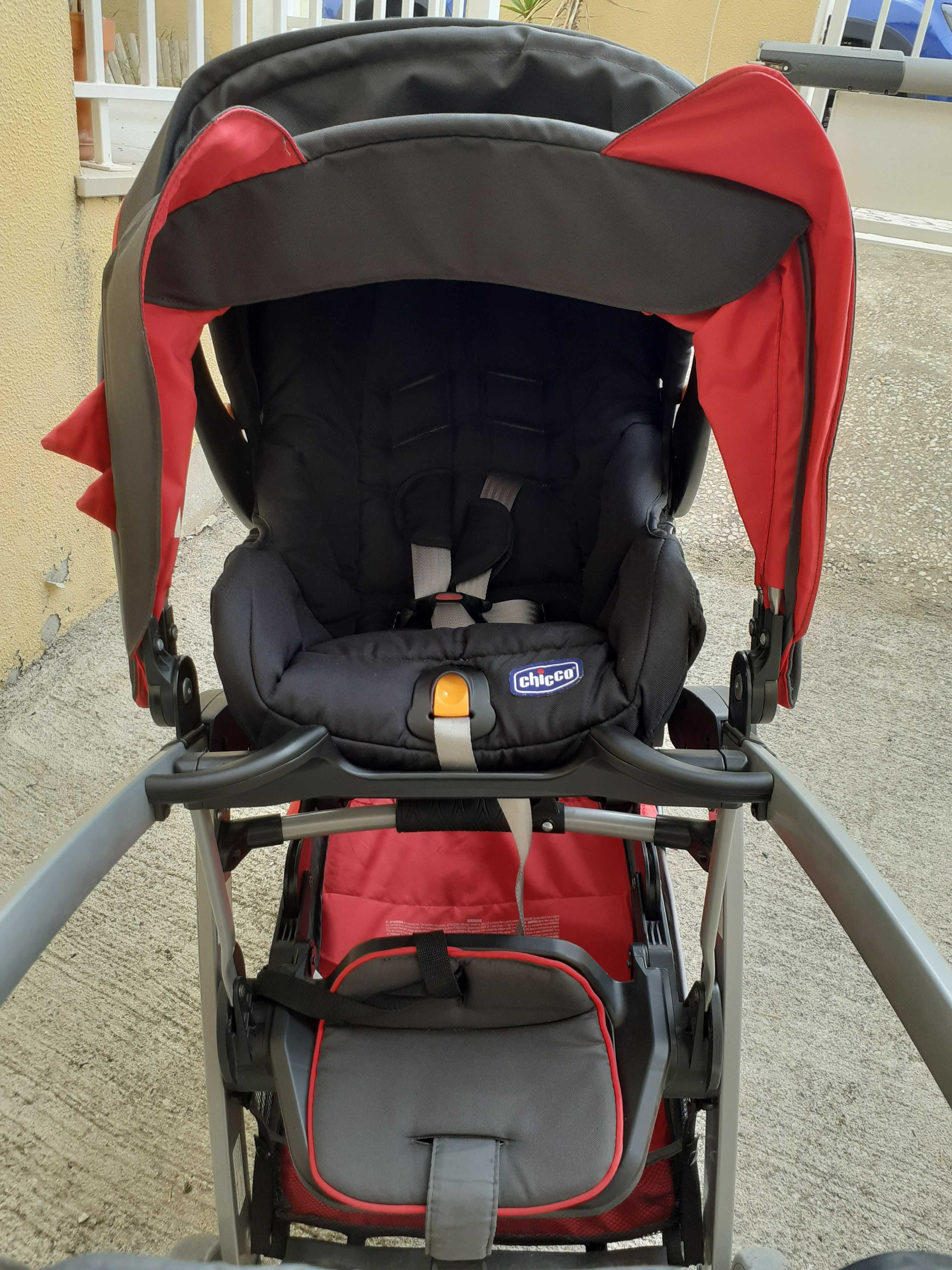 Cadeira auto (Ovo) Chicco Keyfit 0+ com base isofix - IMPECÁVEL