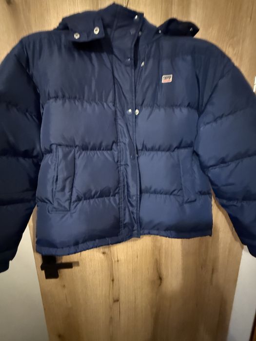 Kurtka puchowa granatowa
