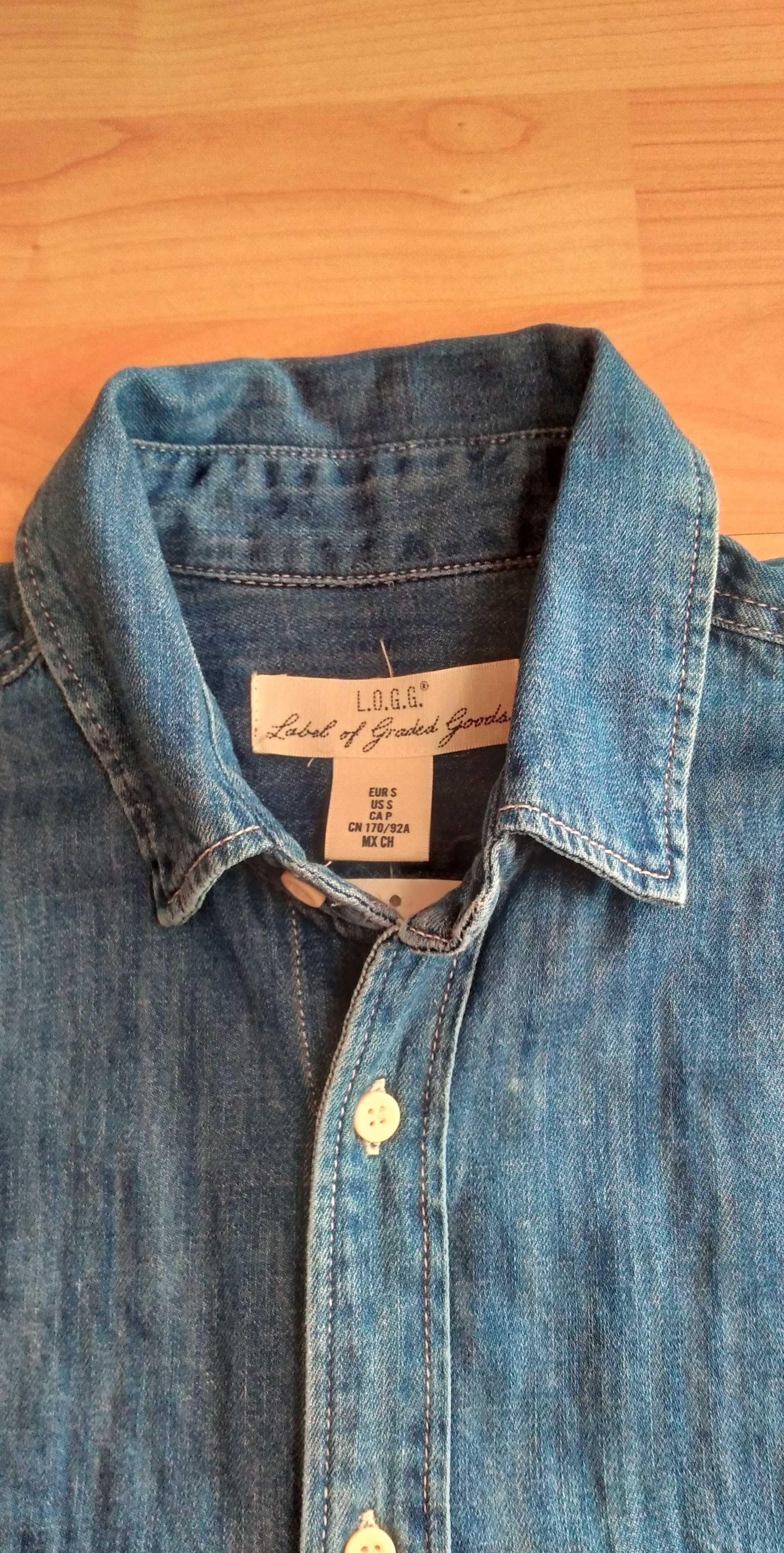 Чоловіча нова джинсова сорочка H&M розмір S-M