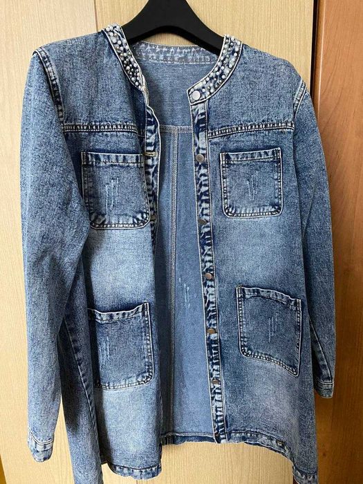 Damska Kurtka Jeansowa