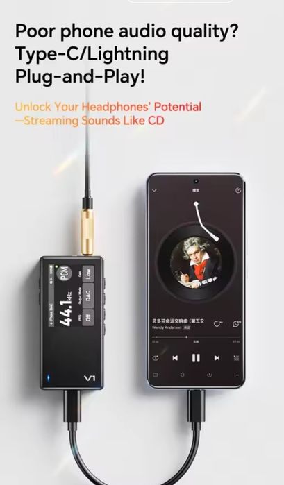 mp3 плеєр hifi dac Bluetooth трансмітер Новий