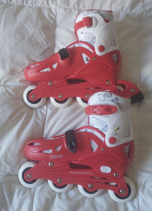 Patins em linha Snoopy 35-38 ótimo estado