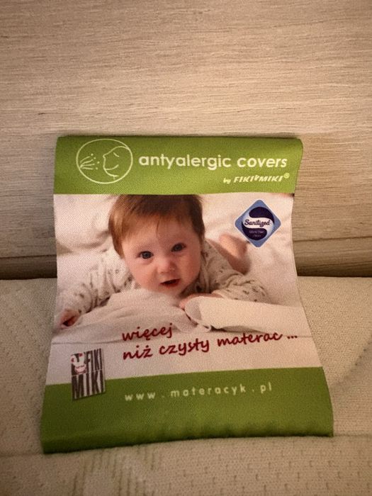 Materac antyalergiczny oddychajacy 120x60 gratis pokrowiec antyalegicz
