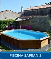 PISCINA DE MADEIRA GRE SAFRAN 2 -  620 x 395 x 136 cm