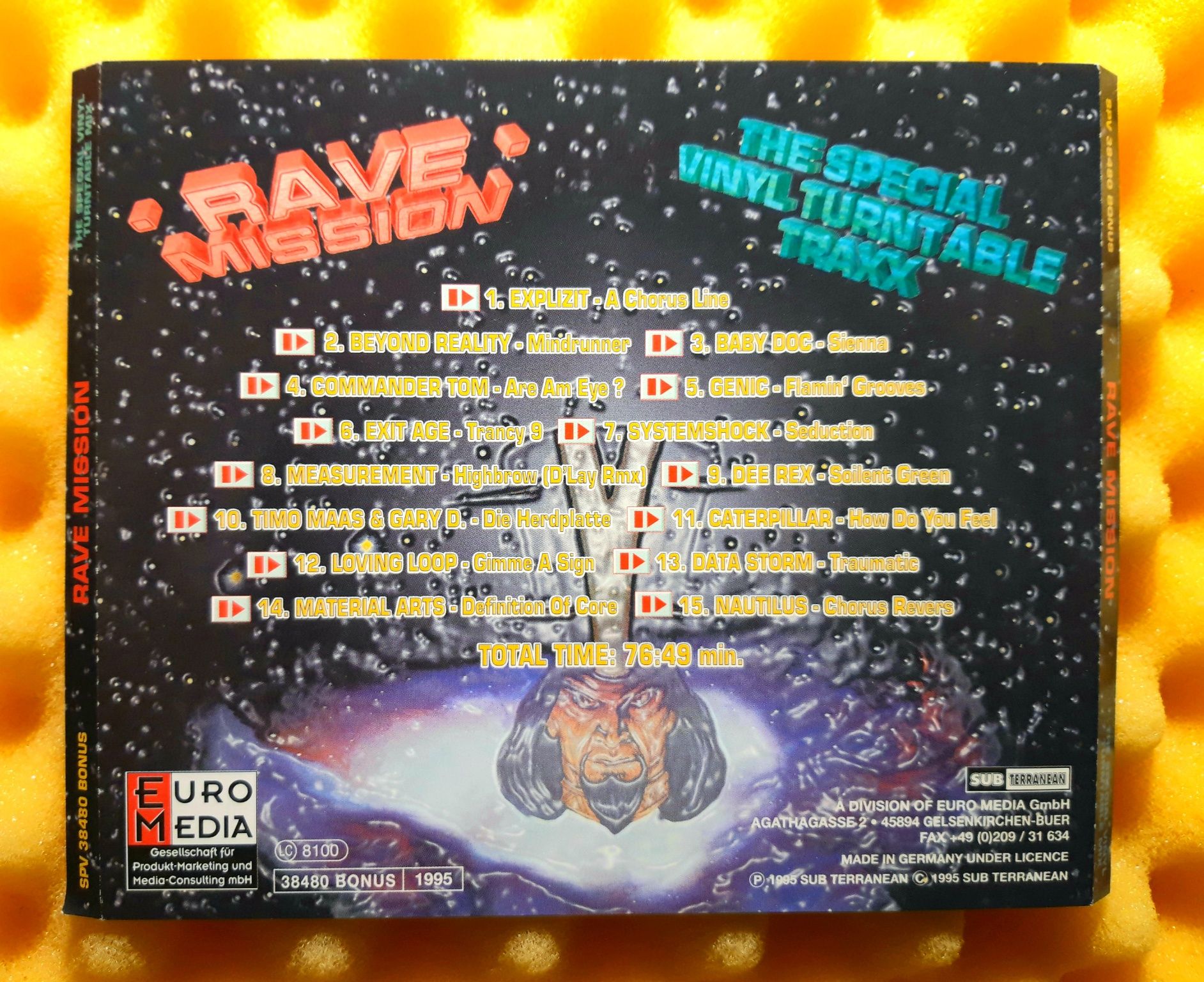 Rave Mission - The Special Vinyl Turntable Mix (CD, 1995)