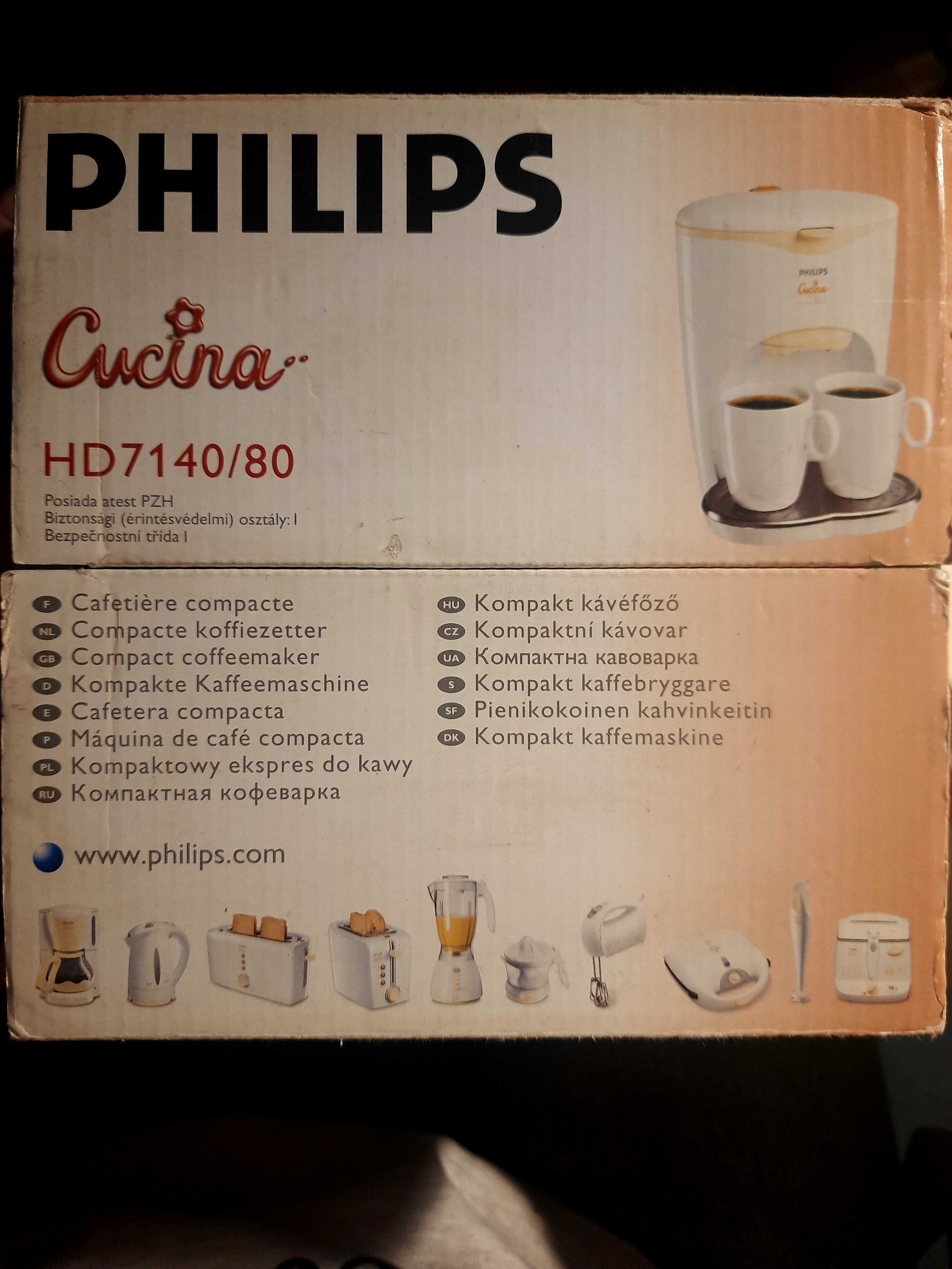 Крапальна кавоварка PHILIPS-SAECO HD7140/55 Білий/помаранчевий б/у