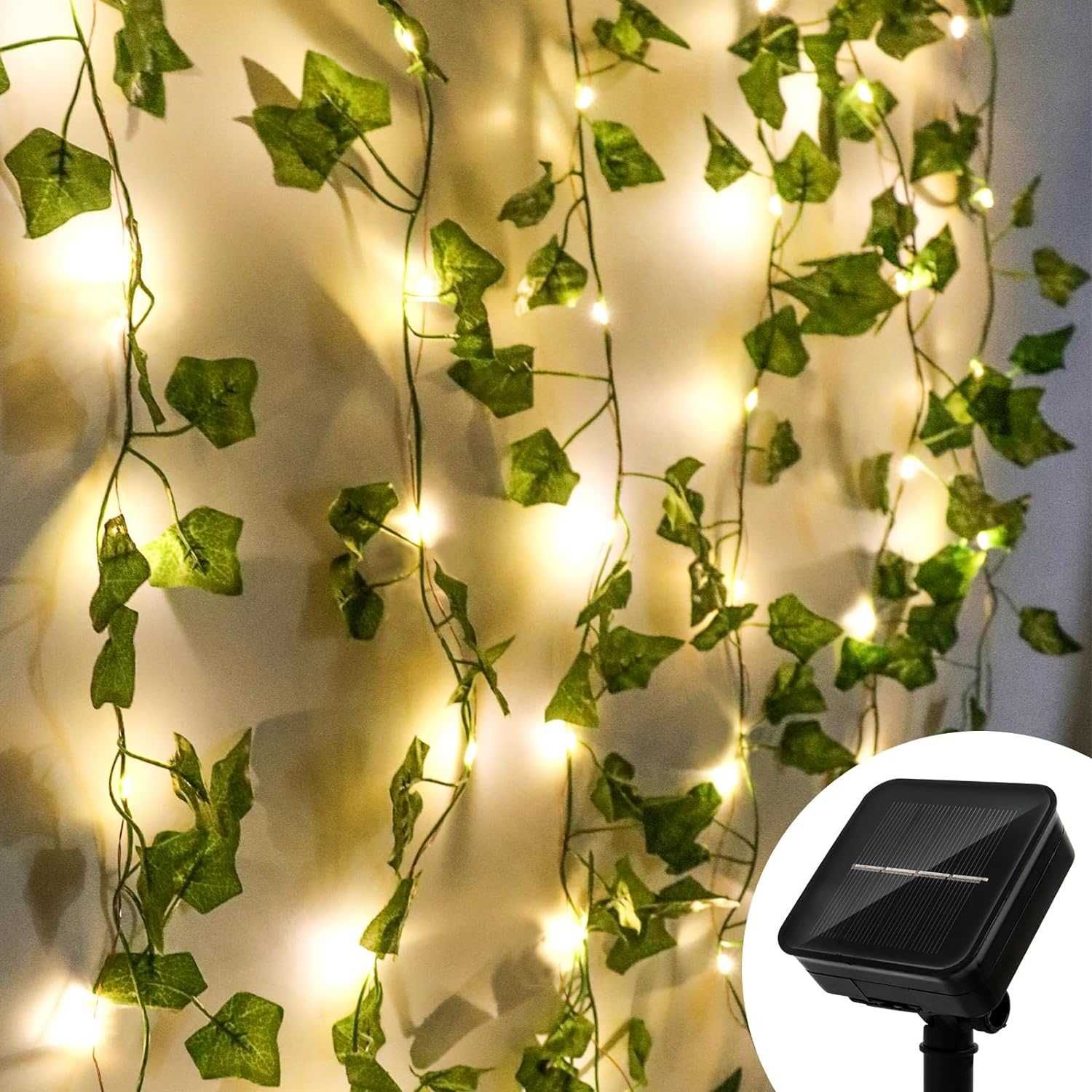 100 luzes solares LED hera artificial decorativa - NOVO - ENVIO GRÁTIS