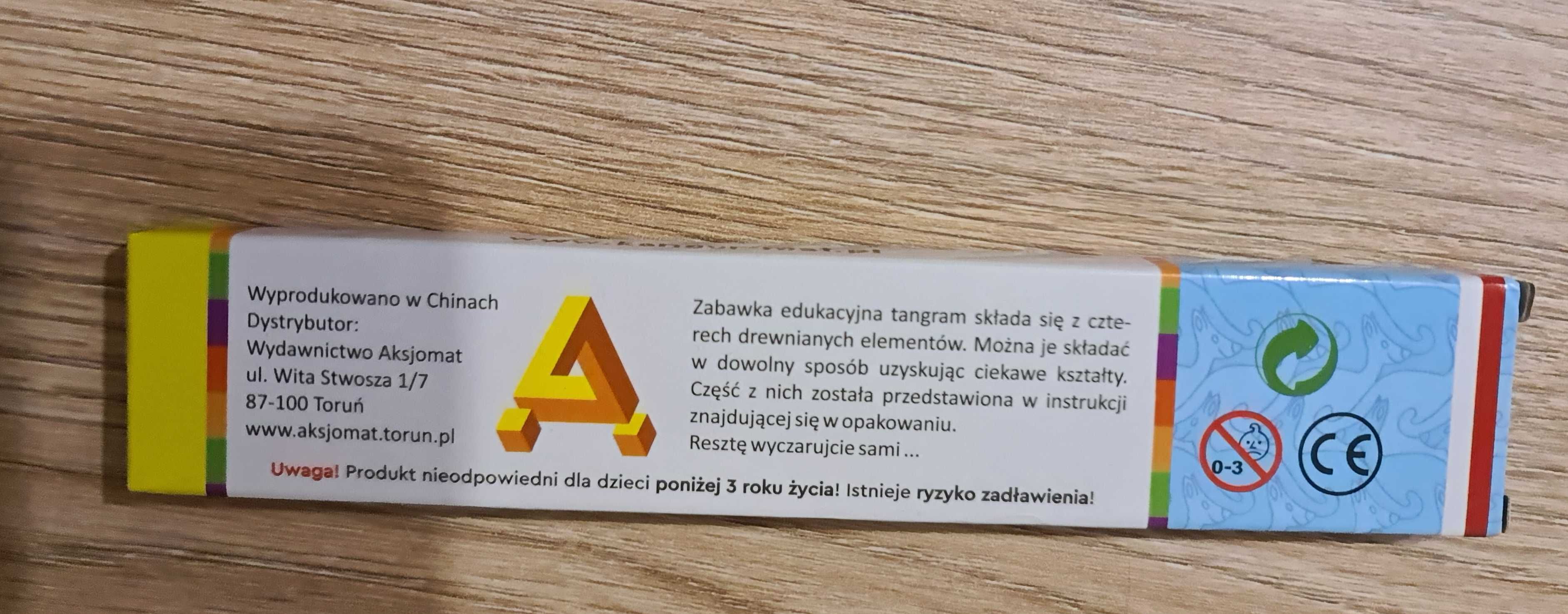 Układanka drewniana tangram Kangur układanka logiczna