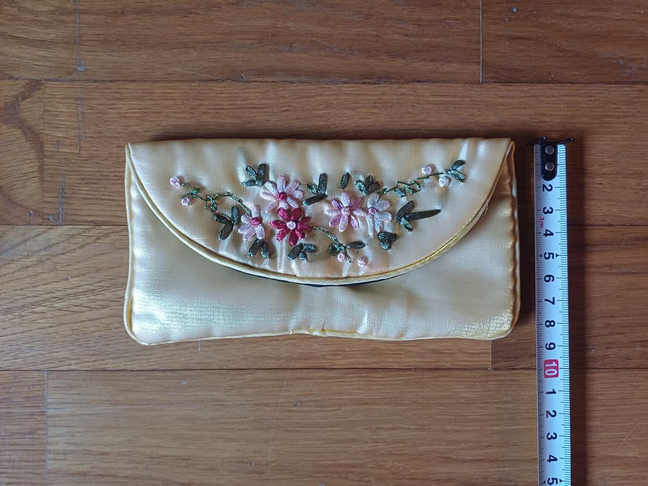Bolsa/Estojo de estilo vintage para óculos, canetas, etc.