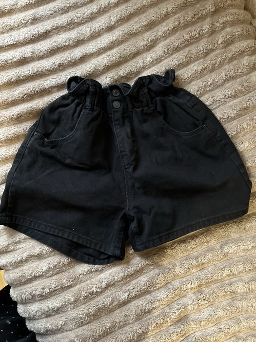 Шорти джинсові чорні на резинці