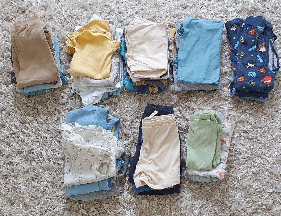 Mega paka ubranek dla chłopca rozmiar 86/92 - 40 sztuk