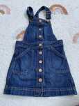 Jeansowa ogrodniczka Gap Kids XS