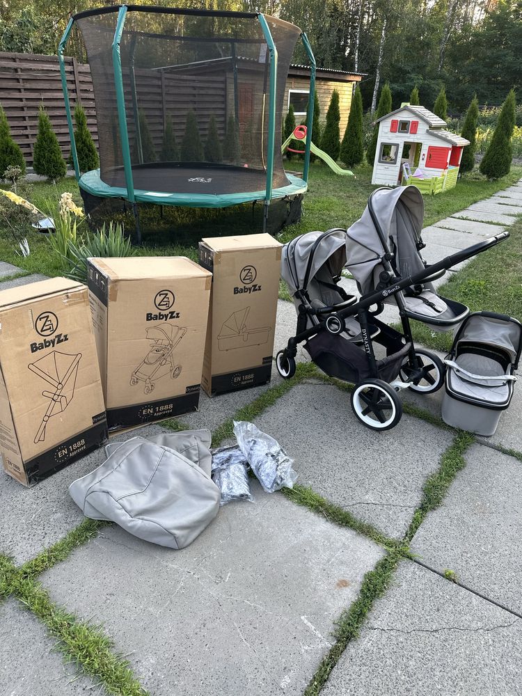 Коляска для двійнят погодок babyzz dynasty