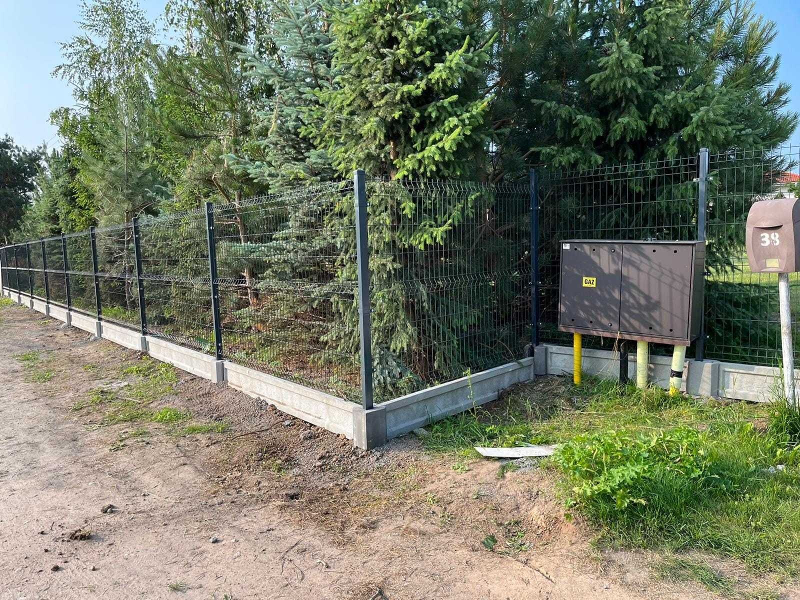 Ogrodzenie panelowe 153 cm fi 4 + podmurówka 25 cm