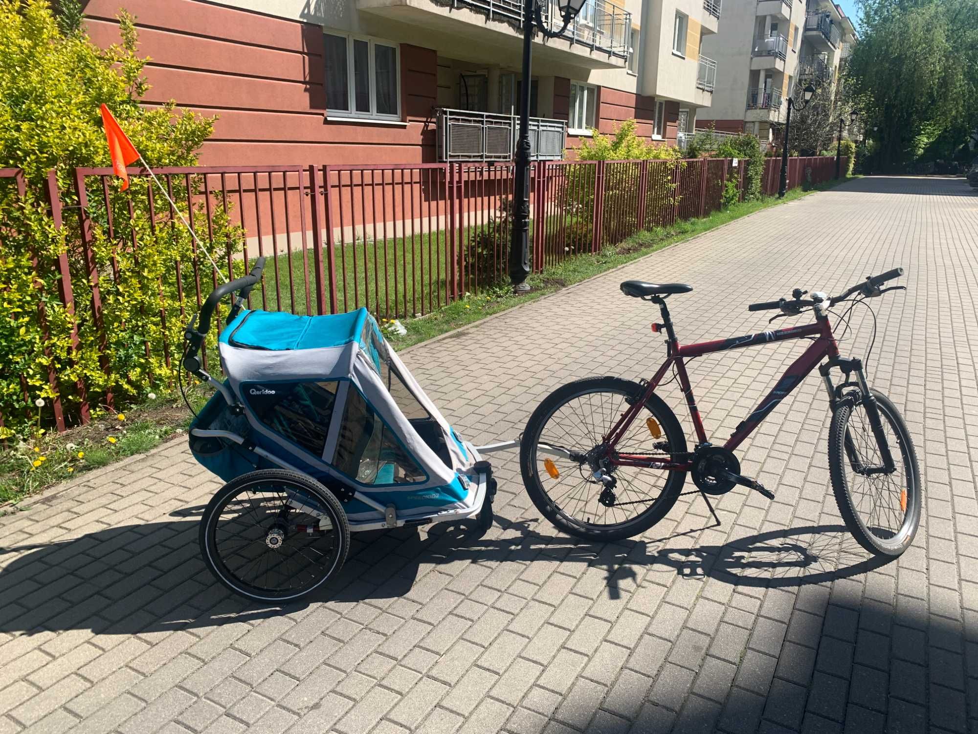 Przyczepka rowerowa / wózek dla dwójki dzieci Queridoo Speedkid 2