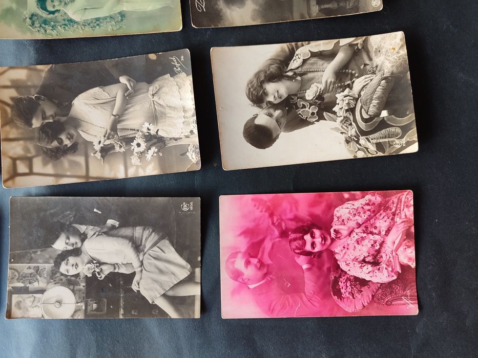 Przedwojenne pocztówki lata '20 '30 zestaw zestaw 9 sztuk z obiegu