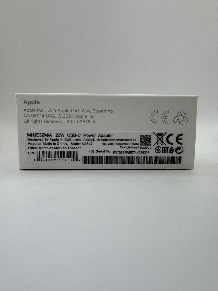Oryginalna Ladowarka Adapter Iphone 20 W