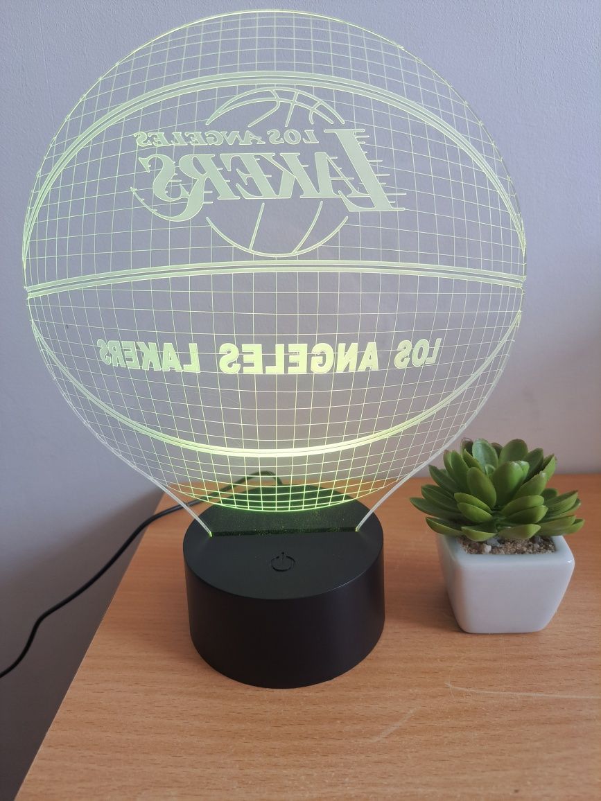 Lampa 3d piłka  nocnik