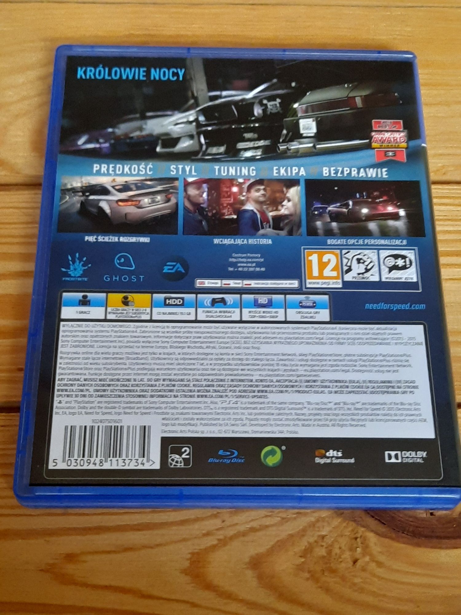 Gra na Playstation 4 Need for Speed idealna