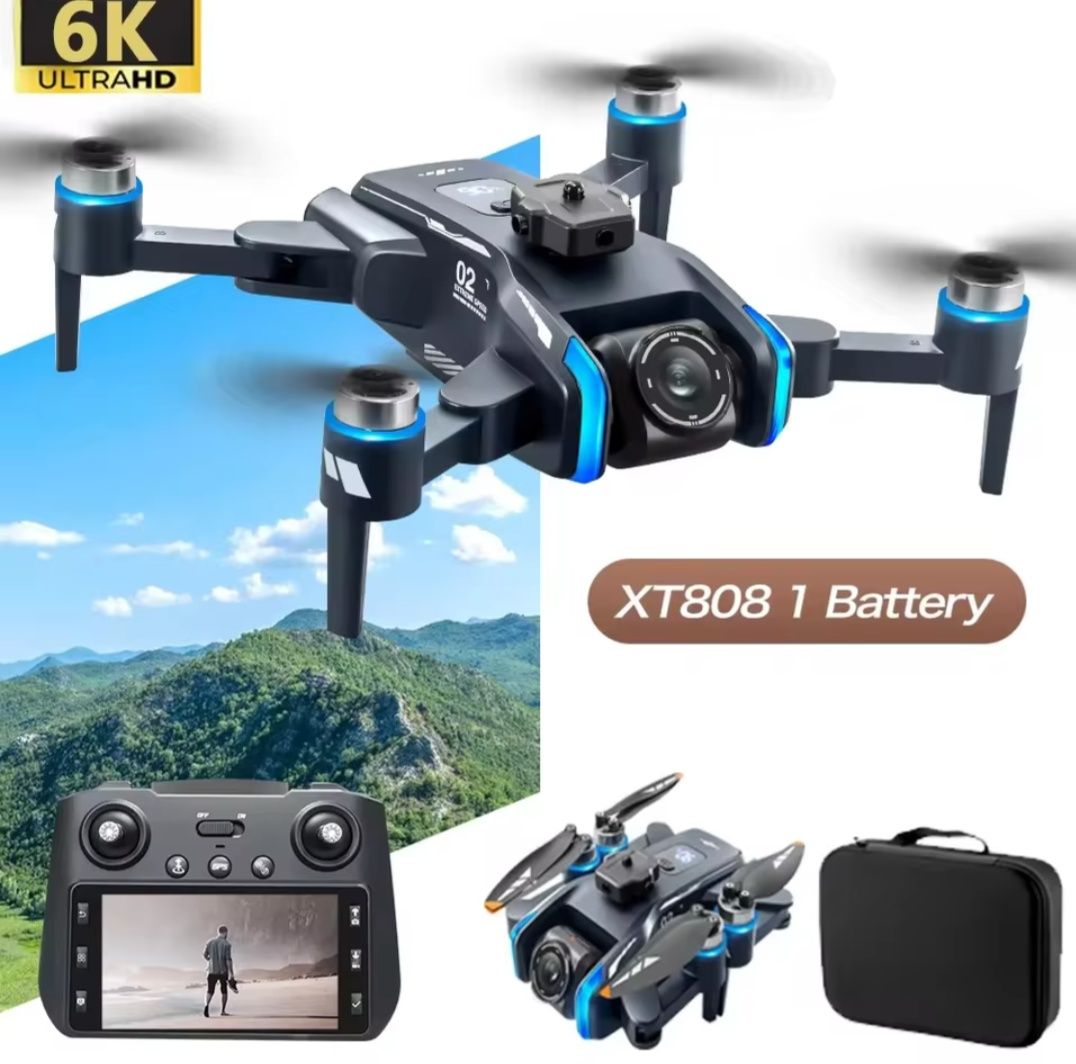 XT808 GPS WiFi 8K HD пульт з РК дисплеєм квадрокоптер
