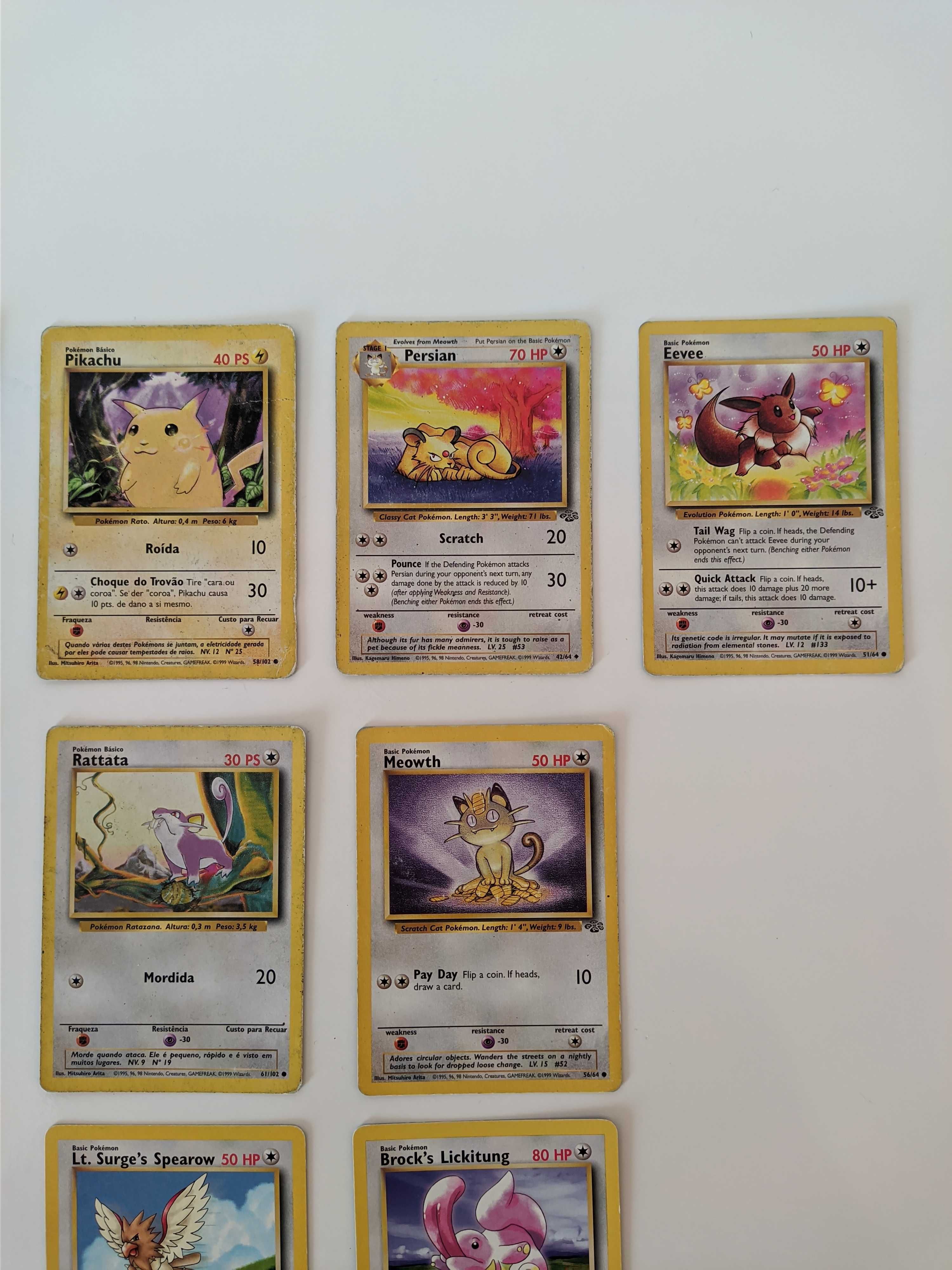 Cartas Pokémon - Tipo Eléctrico (13 Cartas)