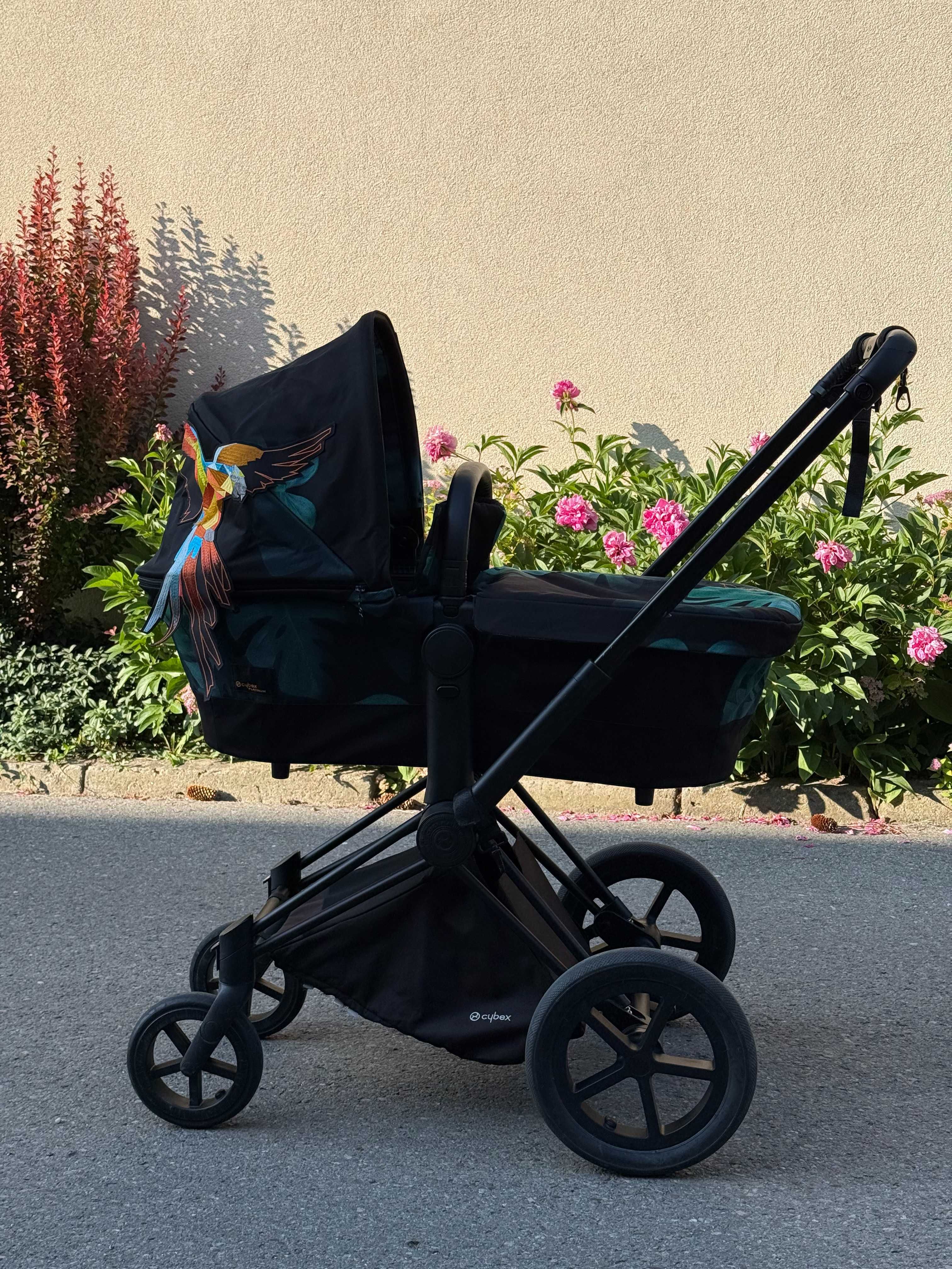 Wózek Cybex Priam 2.0 Platinum Birds Of Paradise, Fashion Collection