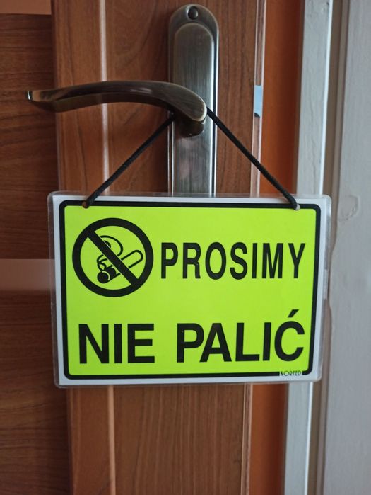 Tabliczka Wywieszka Prosimy nie palić
