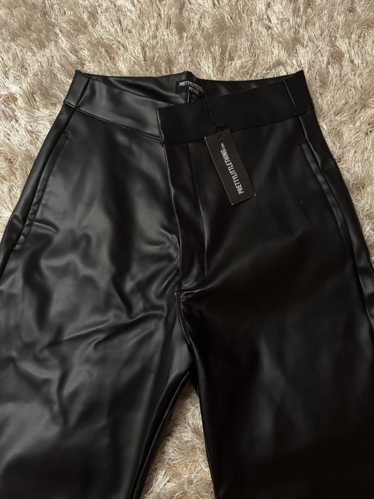 Шкіряні штани,утеплені plt