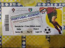 Bilhete Portugal kuwait 2003