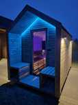 Sauna ogrodowa stodoła Nowoczesna Premium LED Piec Elektryczny