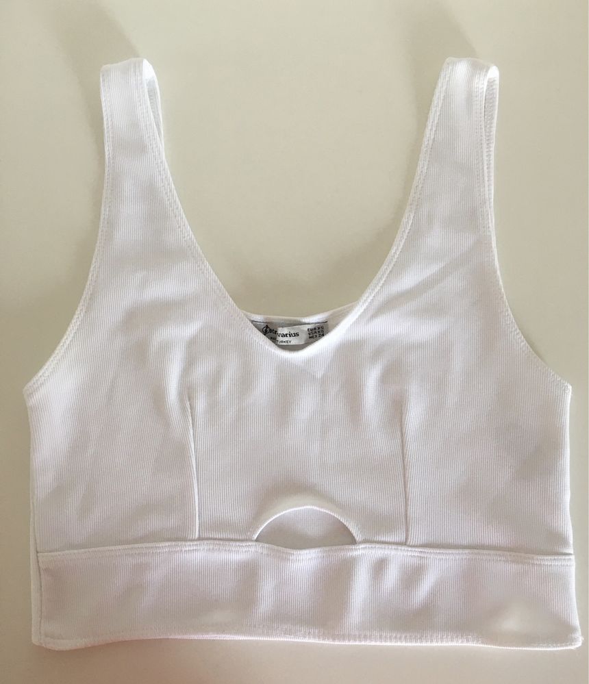 Top de alças cor branco