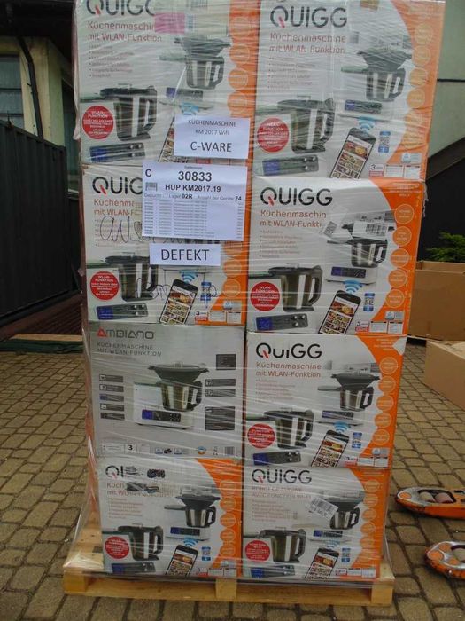 Paleta MIX Roboty kuchenne Niemcy - kategoria C  DEFEKT 24 szt