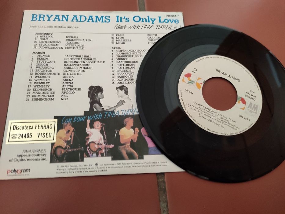 Disco Vinil Bryan Adams- Run To You