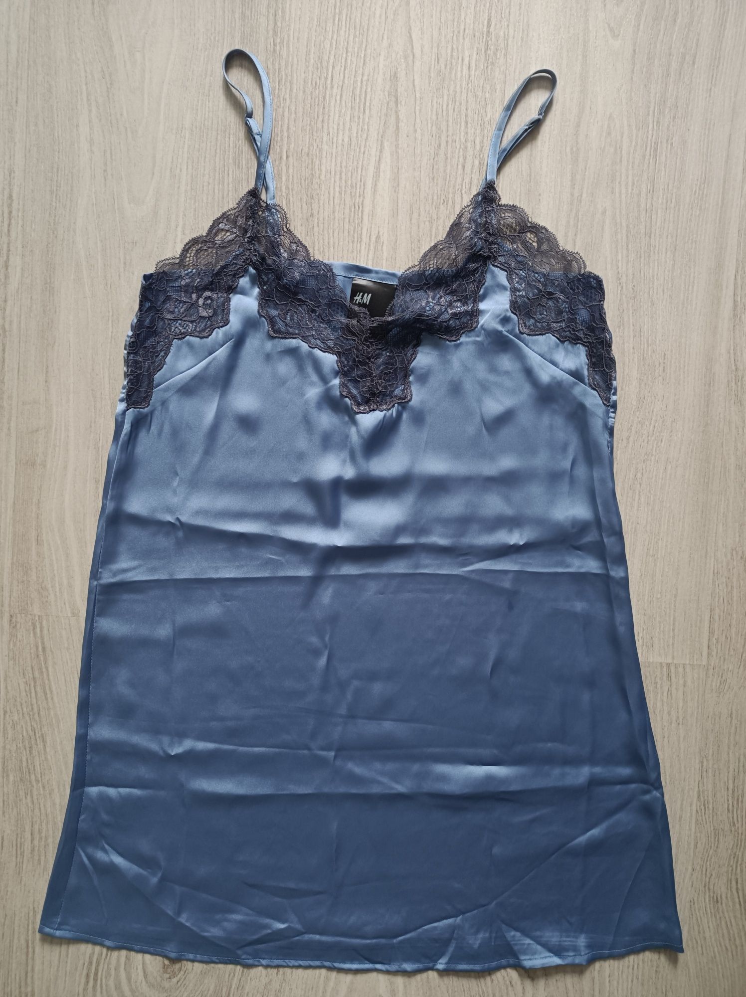 Satynowa koszulka nocna r.XS NOWA! H&M 30zł.