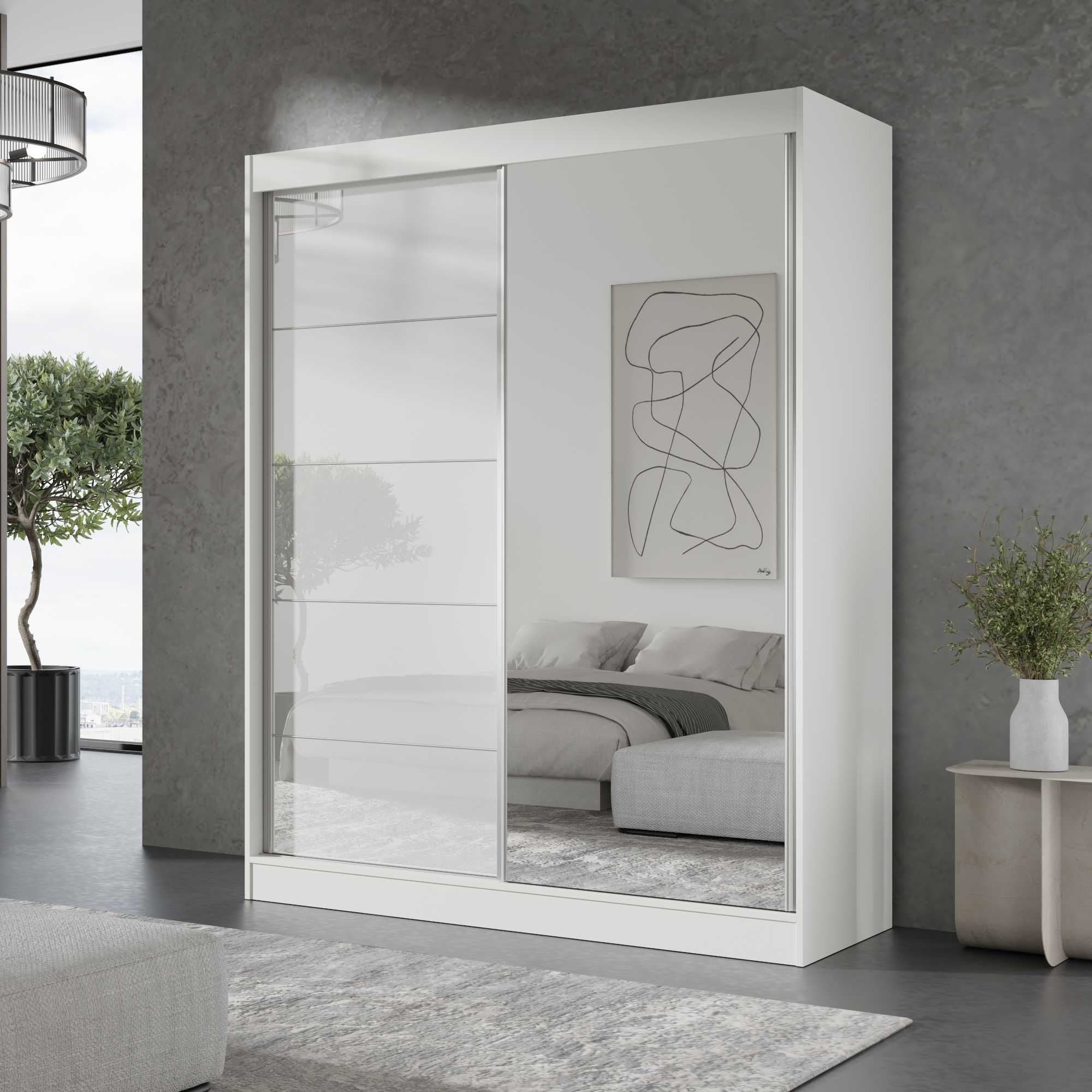 Szafa przesuwna Como 2D 150 (lacobel) 9 wariantów [Darmowa Dostawa]