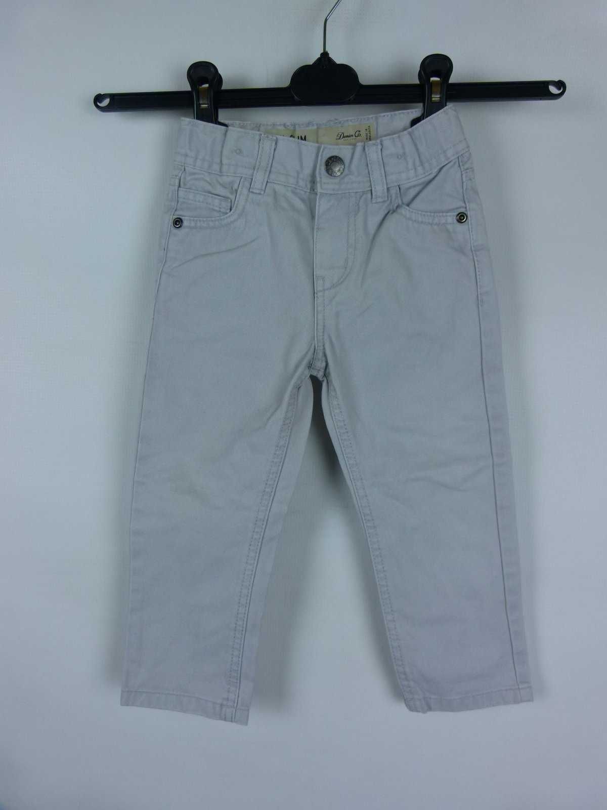 Denim Co spodnie bawełna szare 2 - 3 lata / 98 cm