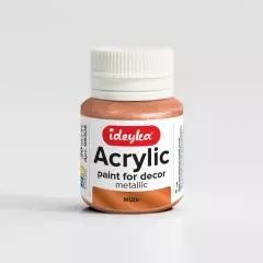 Farba akrylowa metaliczna Miedź 20ml. Ideyka